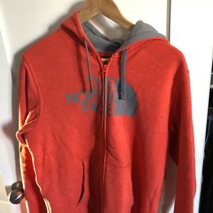 North face zip up hoodie